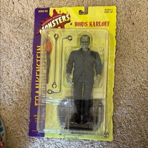 Universal Monsters Boris Karloff Action Figure - Gray and Black